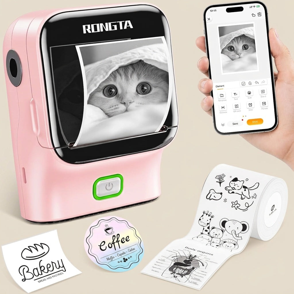 Mini Sticker Printer for Portable Label Making