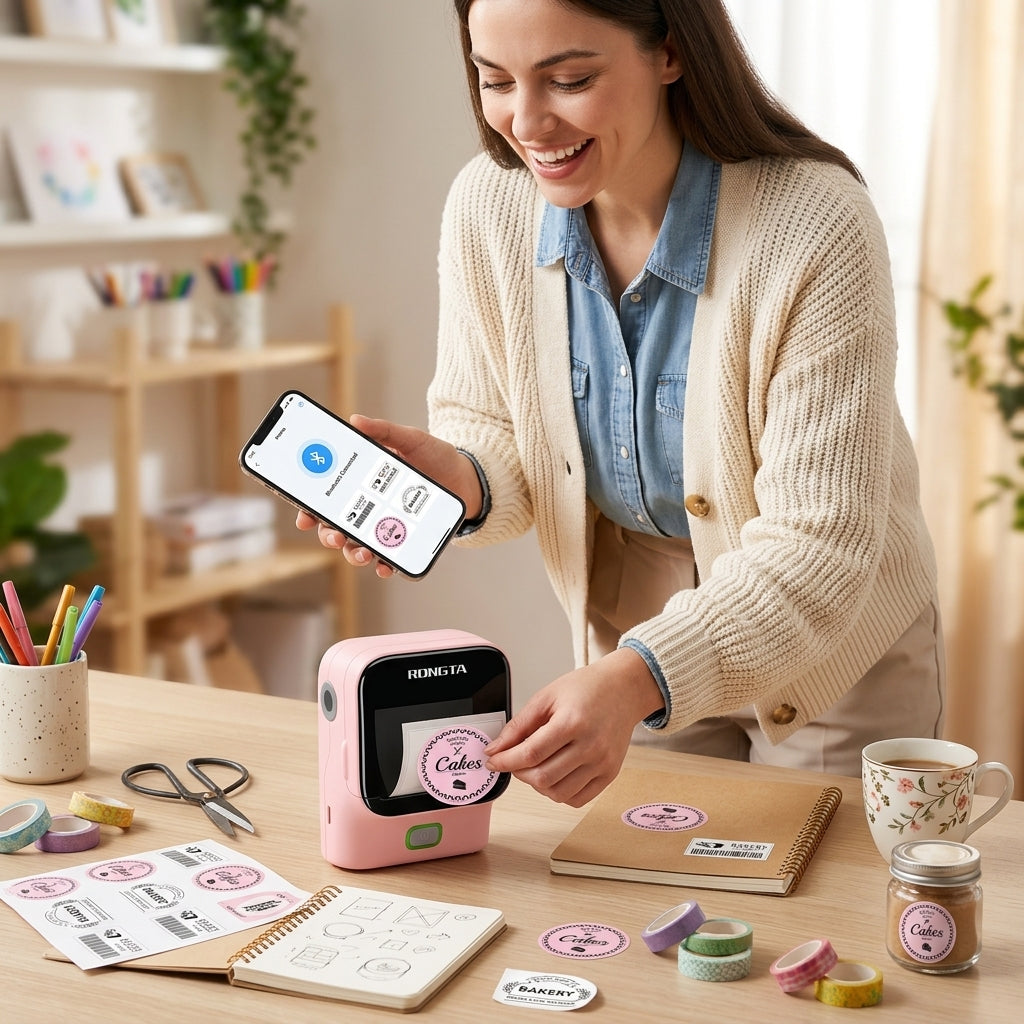 Mini Sticker Printer for Portable Label Making