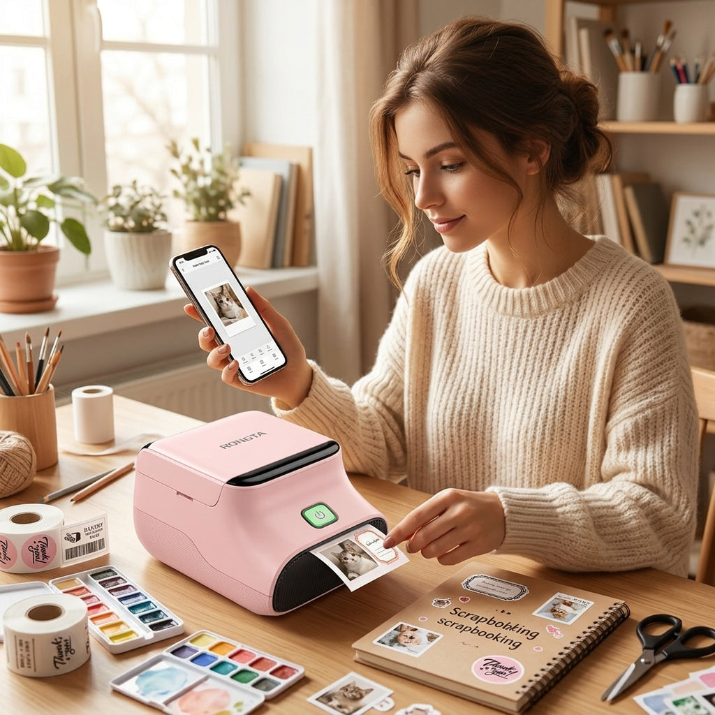 Mini Sticker Printer for Portable Label Making